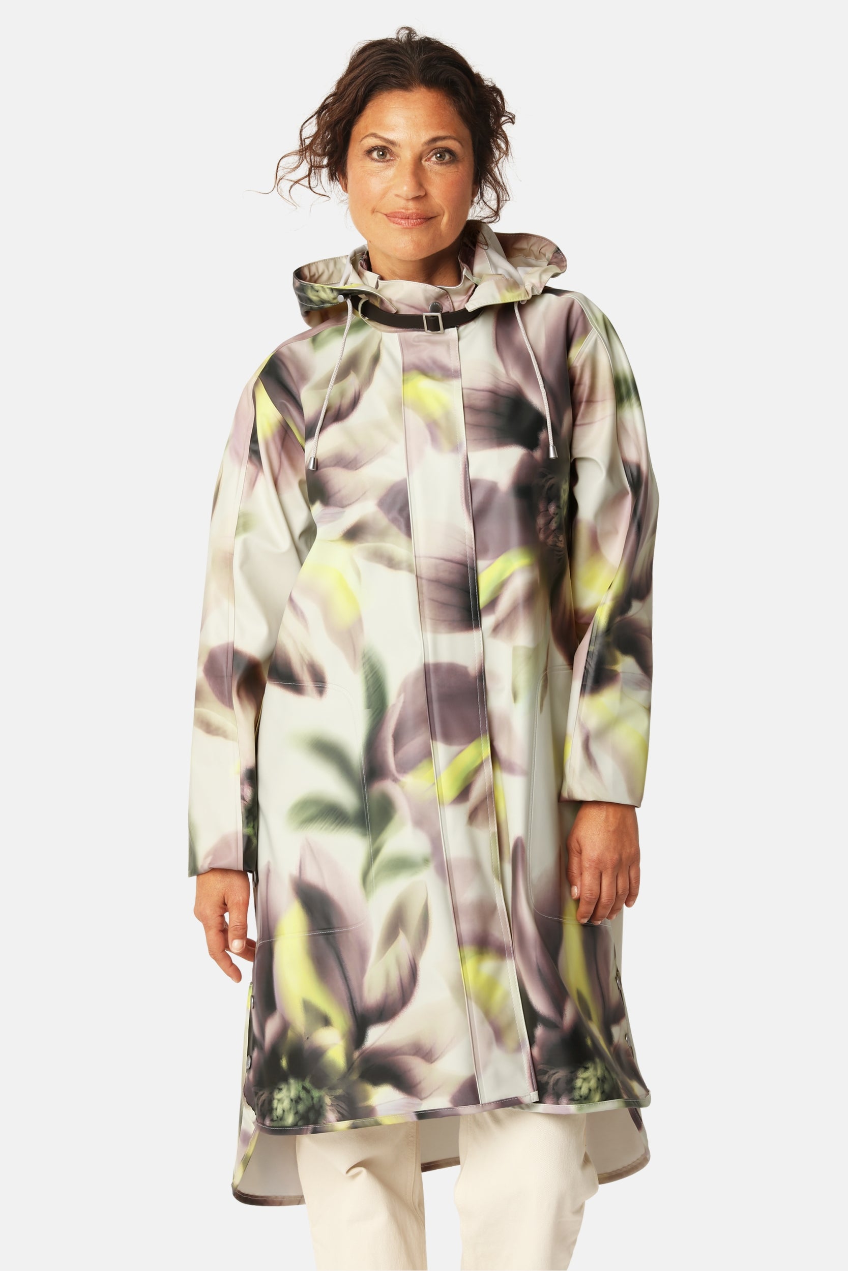 Regenjas RAIN71P | Light Photoristic Flower | Raincoat | Ilse Jacobsen