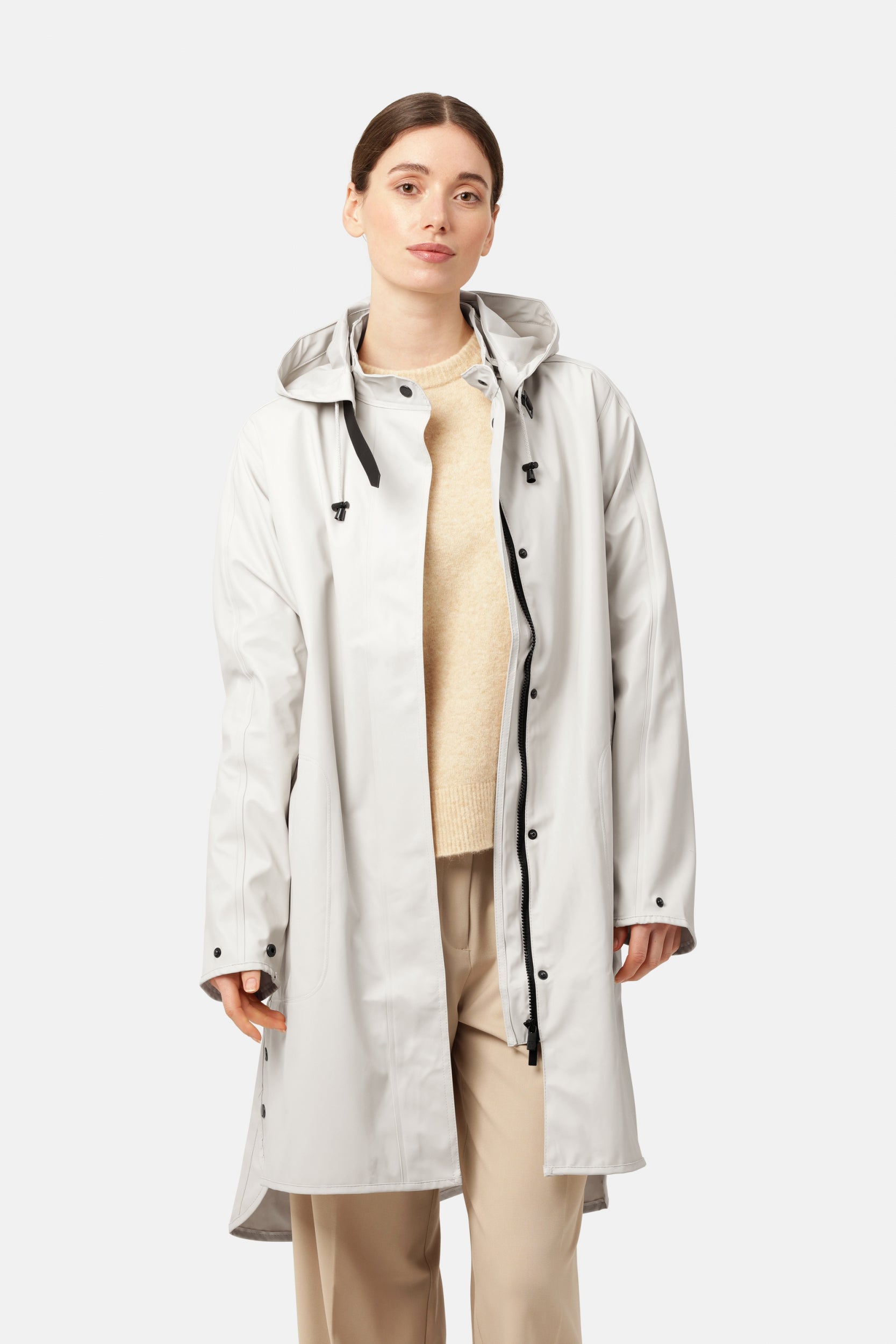 Regenjas RAIN71 - 121 Milk Creme | Milk Creme | Raincoat | Ilse Jacobsen