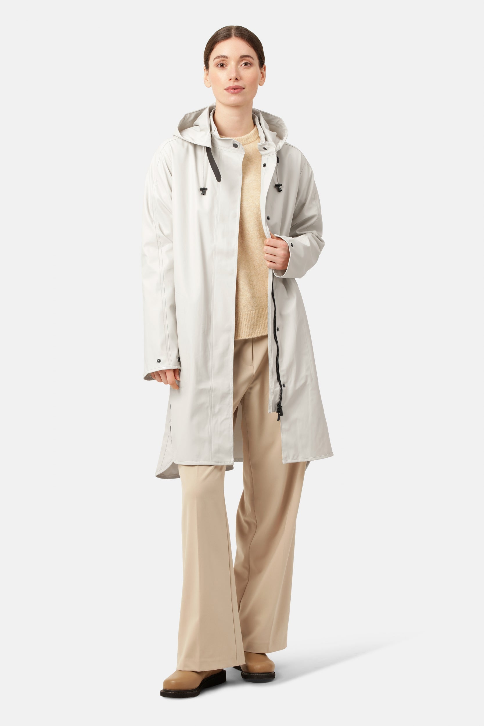 Regenjas RAIN71 - 121 Milk Creme | Milk Creme | Raincoat | Ilse Jacobsen