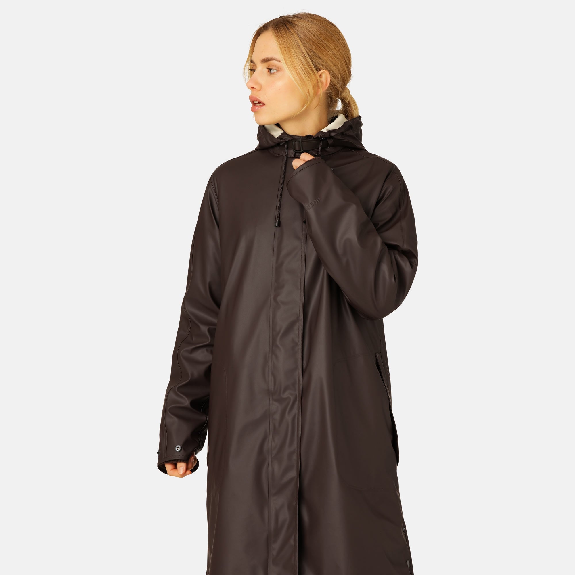 Regenjas RAIN71 - 233 Ganache | Ganache | Raincoat | Ilse Jacobsen