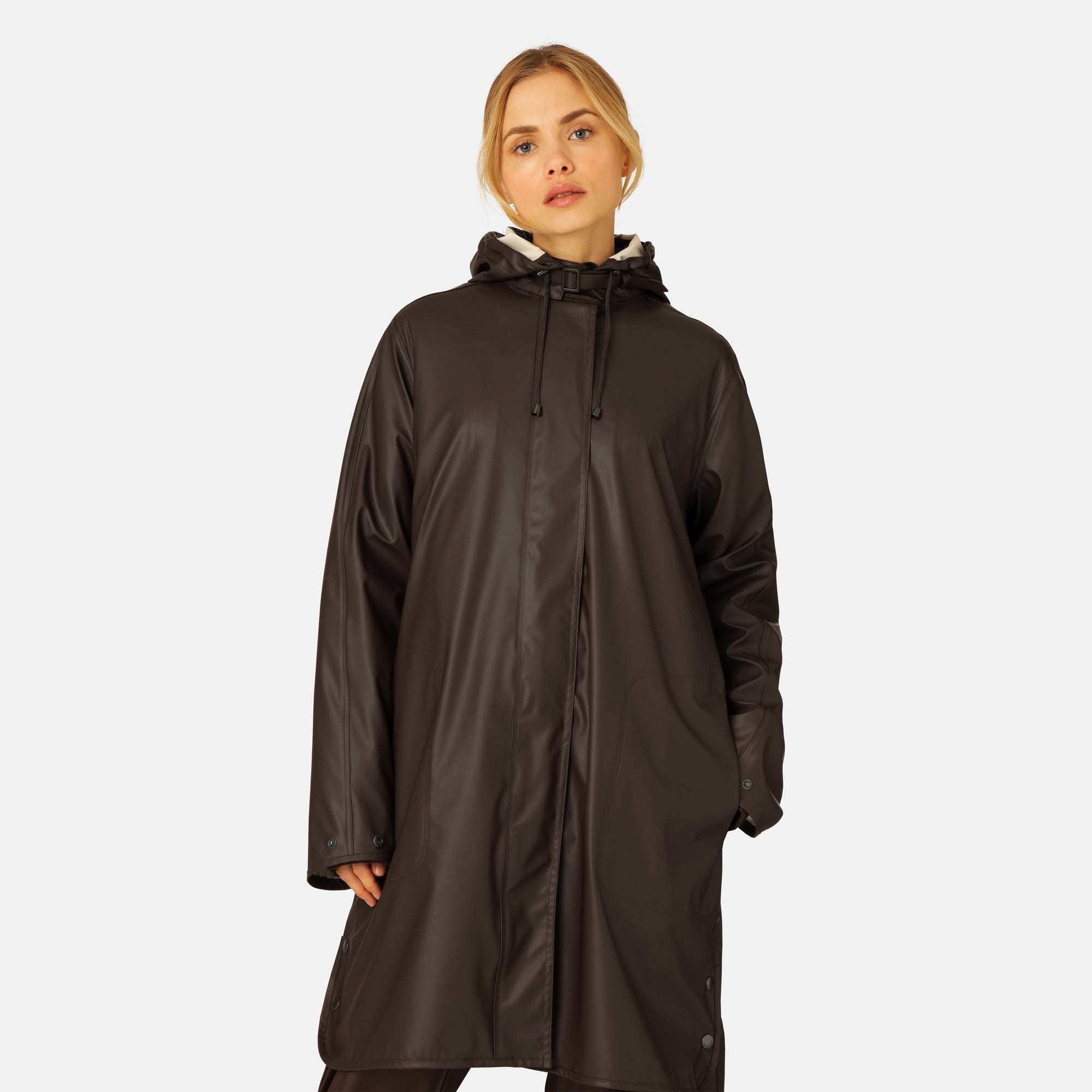 Regenjas RAIN71 - 233 Ganache | Ganache | Raincoat | Ilse Jacobsen
