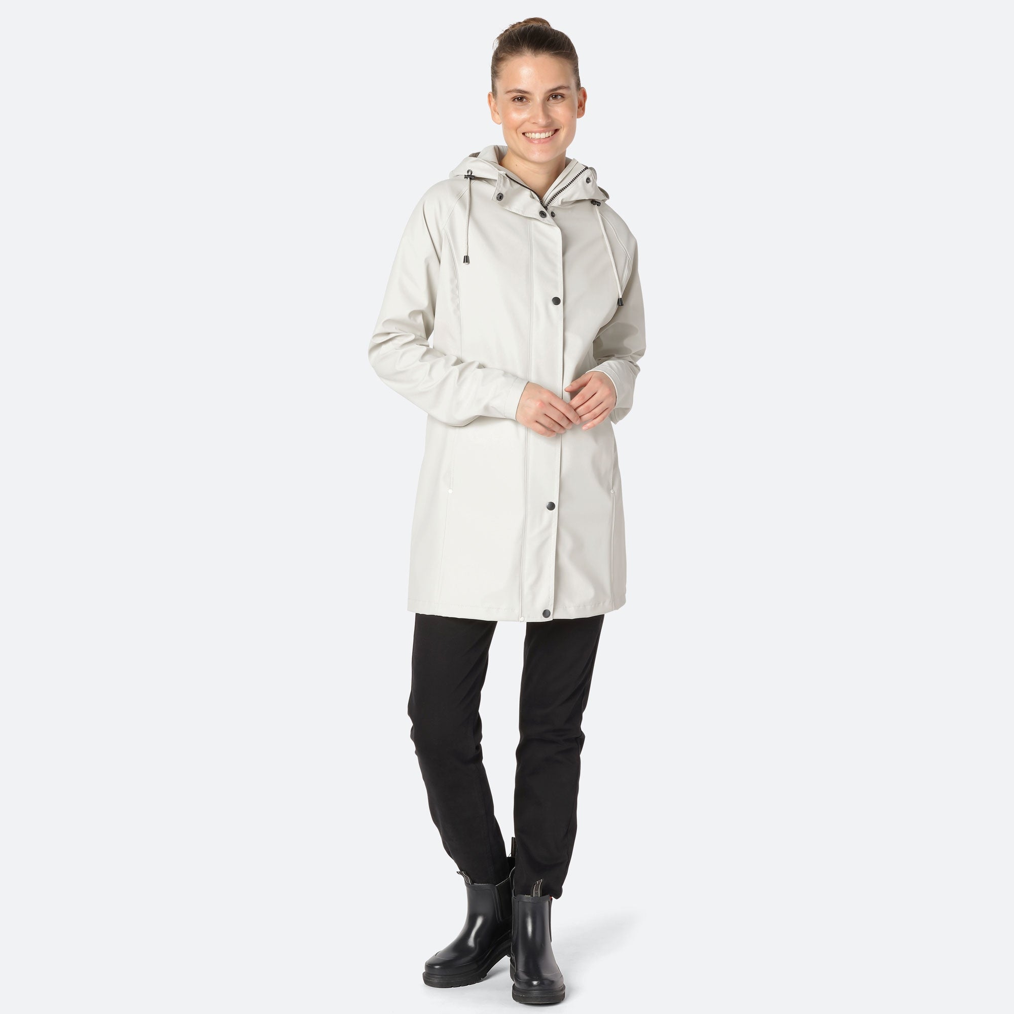 Regenjas RAIN87 - 121 Milk Creme | Milk Creme | Raincoat | Ilse Jacobsen