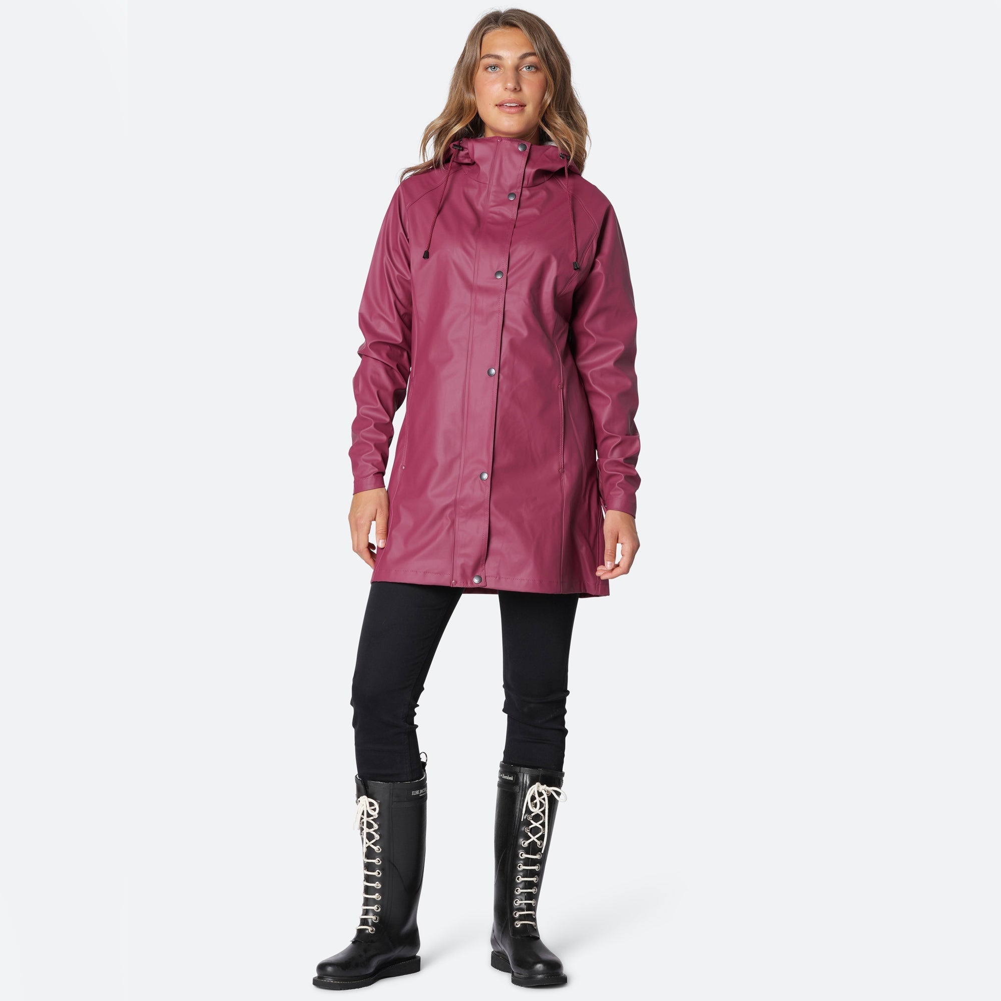 Regenjas RAIN87 - 350 Maroon | Maroon | Raincoat | Ilse Jacobsen