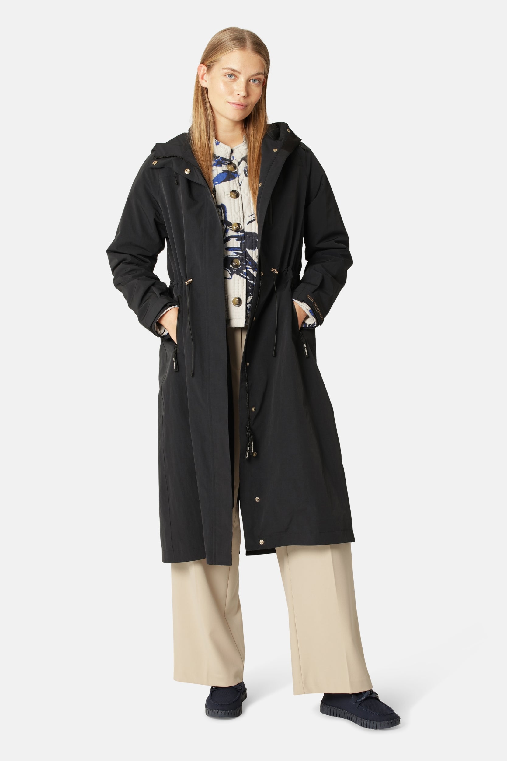 Raincoat | Dark Indigo | Coat | Ilse Jacobsen
