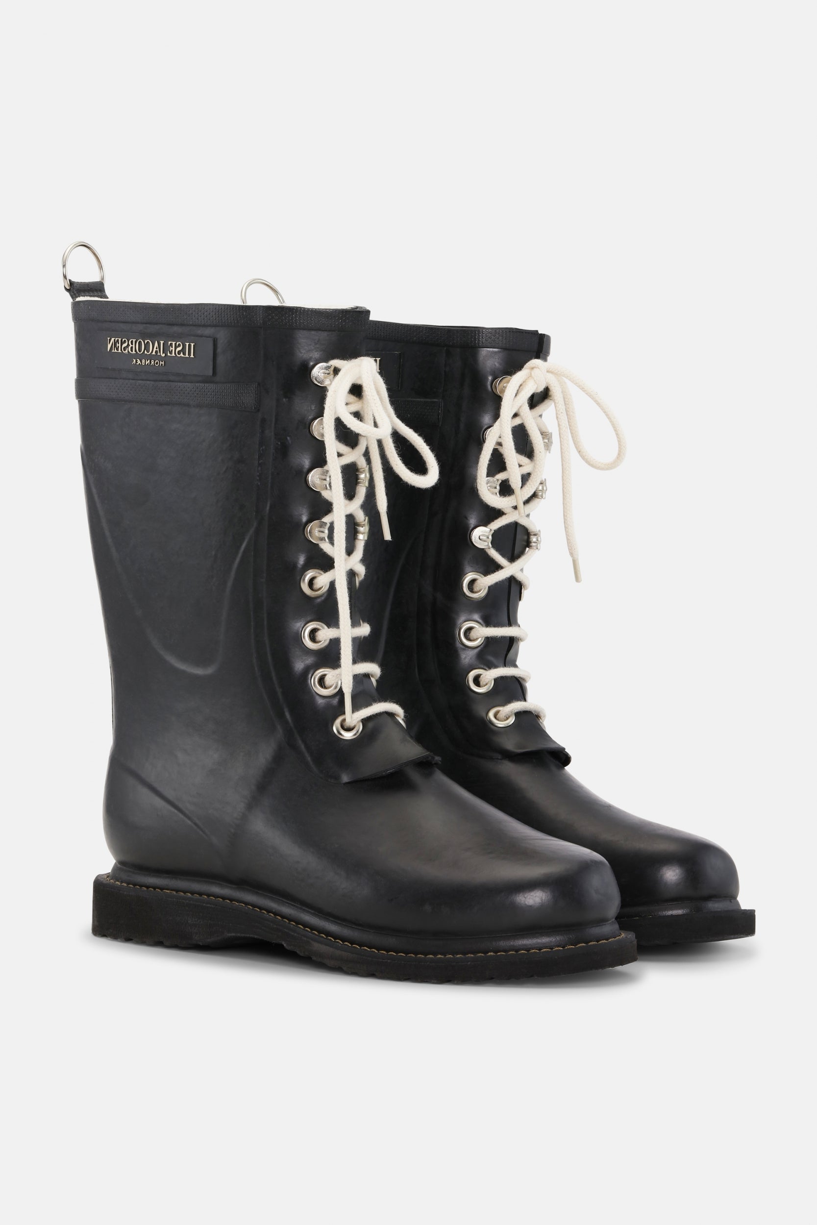 Rubberlaarzen 3/4 RUB15 - 001 Black | Black | Rubber Boots | Ilse Jacobsen