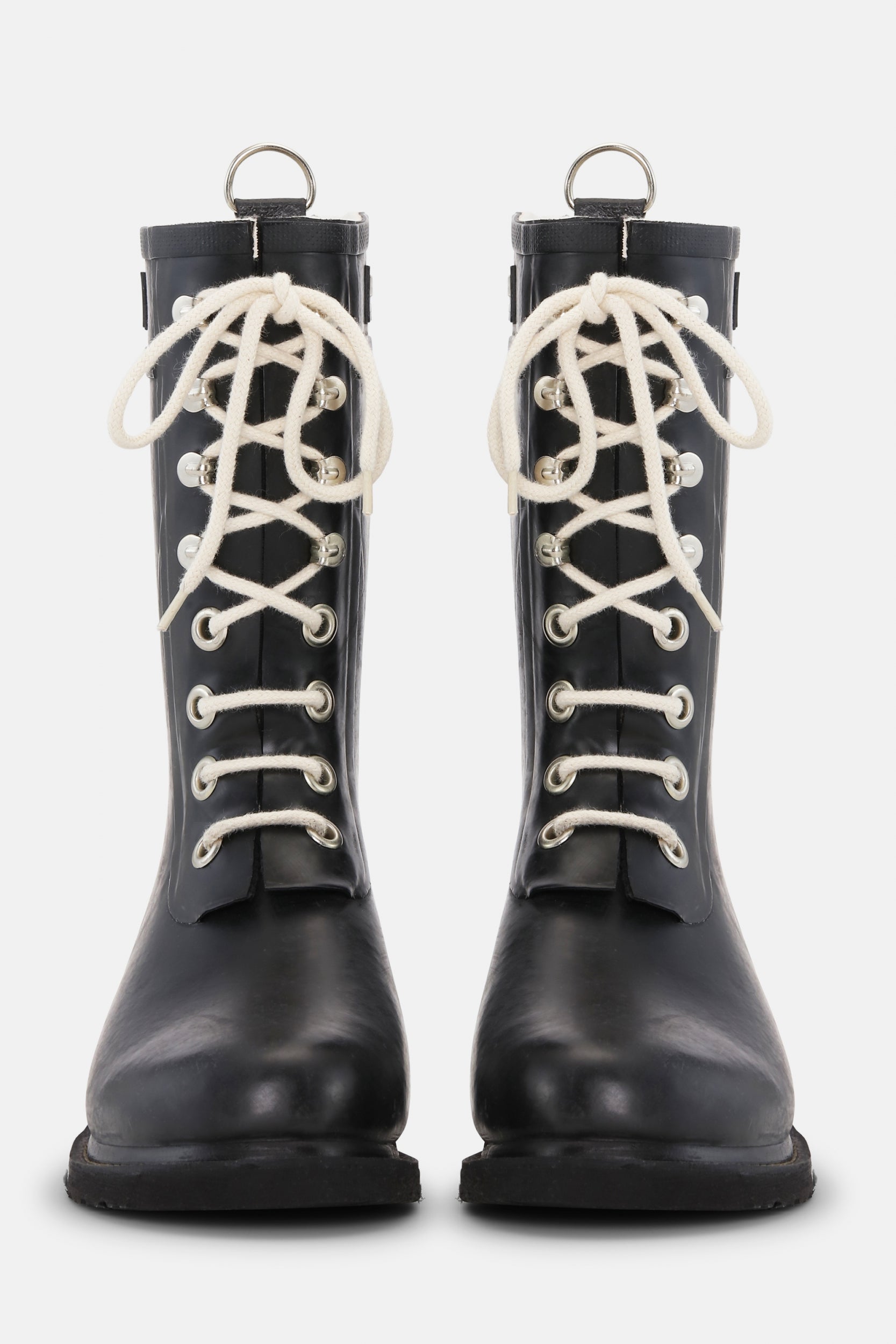 Rubberlaarzen 3/4 RUB15 - 001 Black | Black | Rubber Boots | Ilse Jacobsen