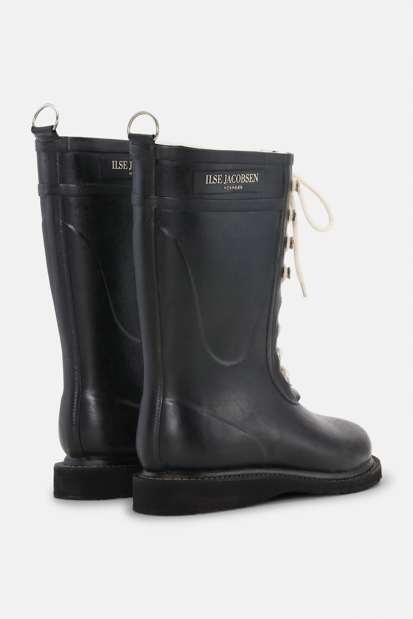 Rubberlaarzen 3/4 RUB15 - 001 Black | Black | Rubber Boots | Ilse Jacobsen