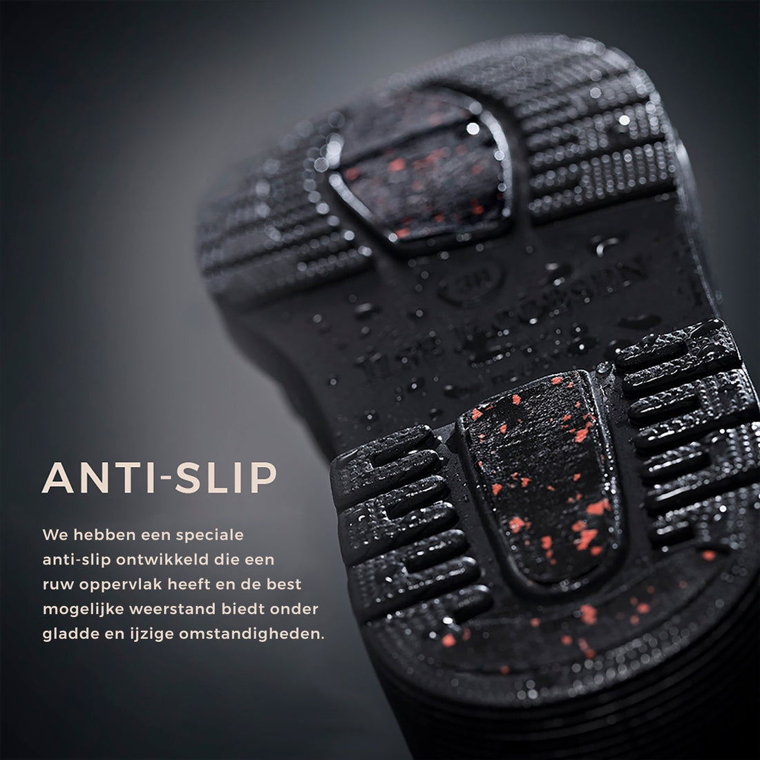 Anti-Slip Rubberlaars RUB30C - 033 Dark Shadow | Dark Shadow | Rubber Boots | Ilse Jacobsen
