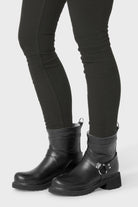 Korte Biker regenlaarzen RUB54 | Black Black | Boots | Ilse Jacobsen