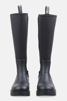 Hoge regenlaarzen RUBSTEP01 | Black Black | Shoes | Ilse Jacobsen