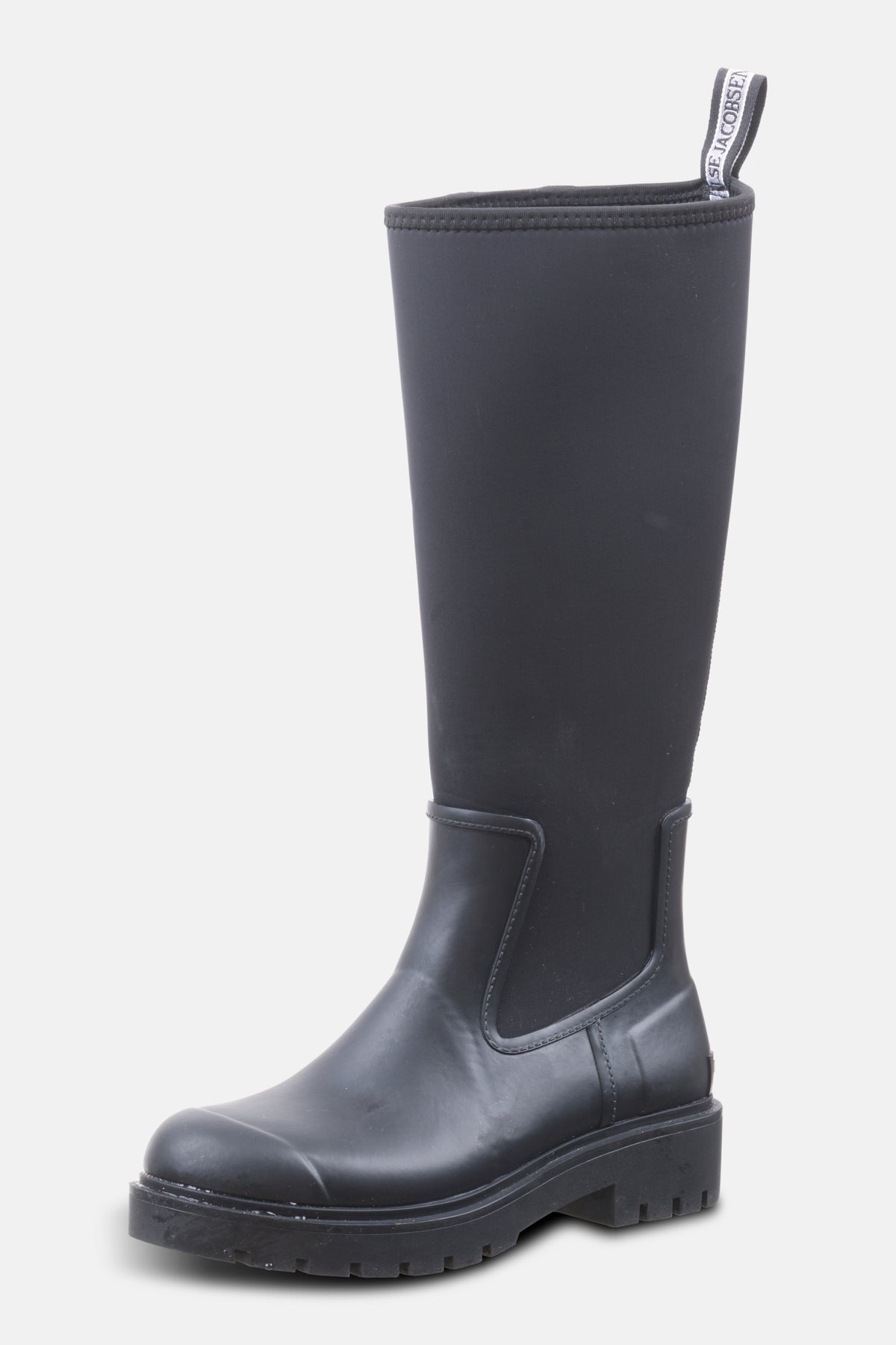 Hoge regenlaarzen RUBSTEP01 | Black Black | Shoes | Ilse Jacobsen