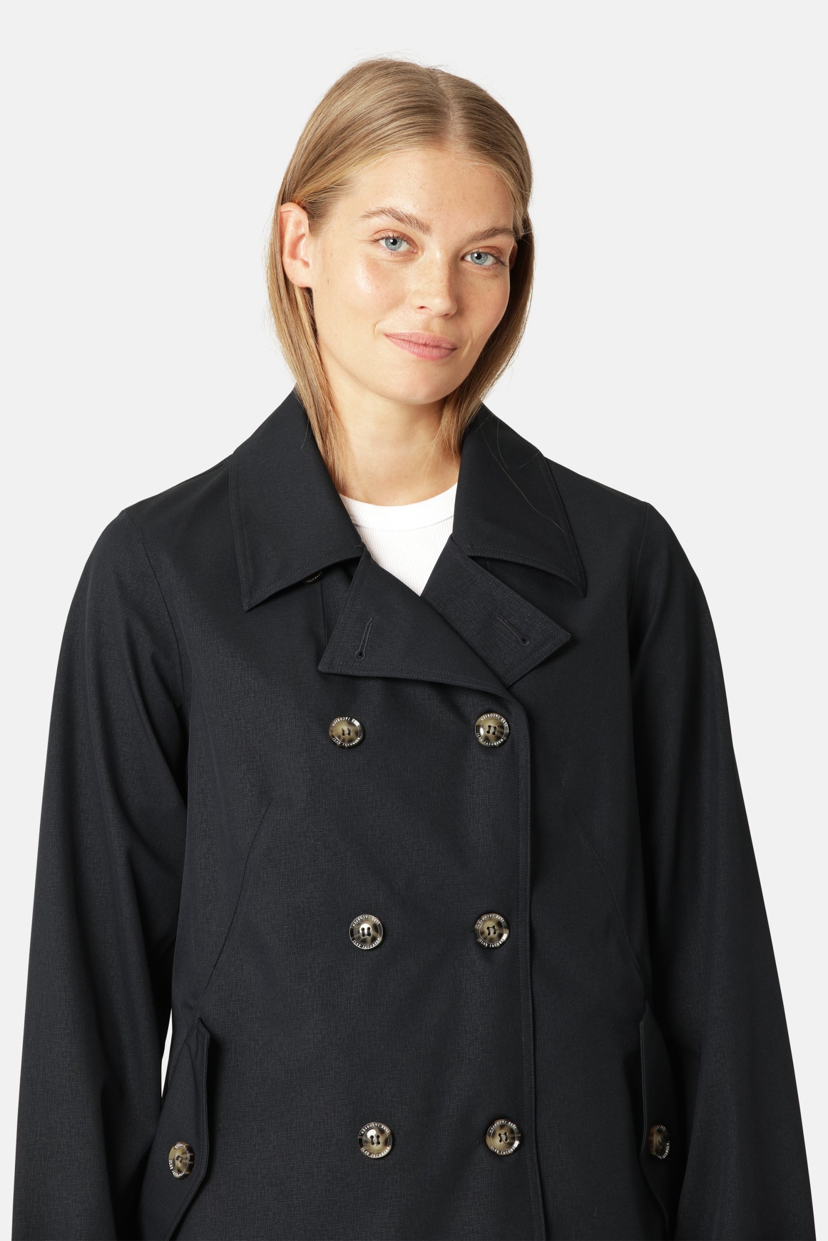 Peacoat Trenchrain02 - 660 Dark Indigo | Dark Indigo | Coat | Ilse Jacobsen