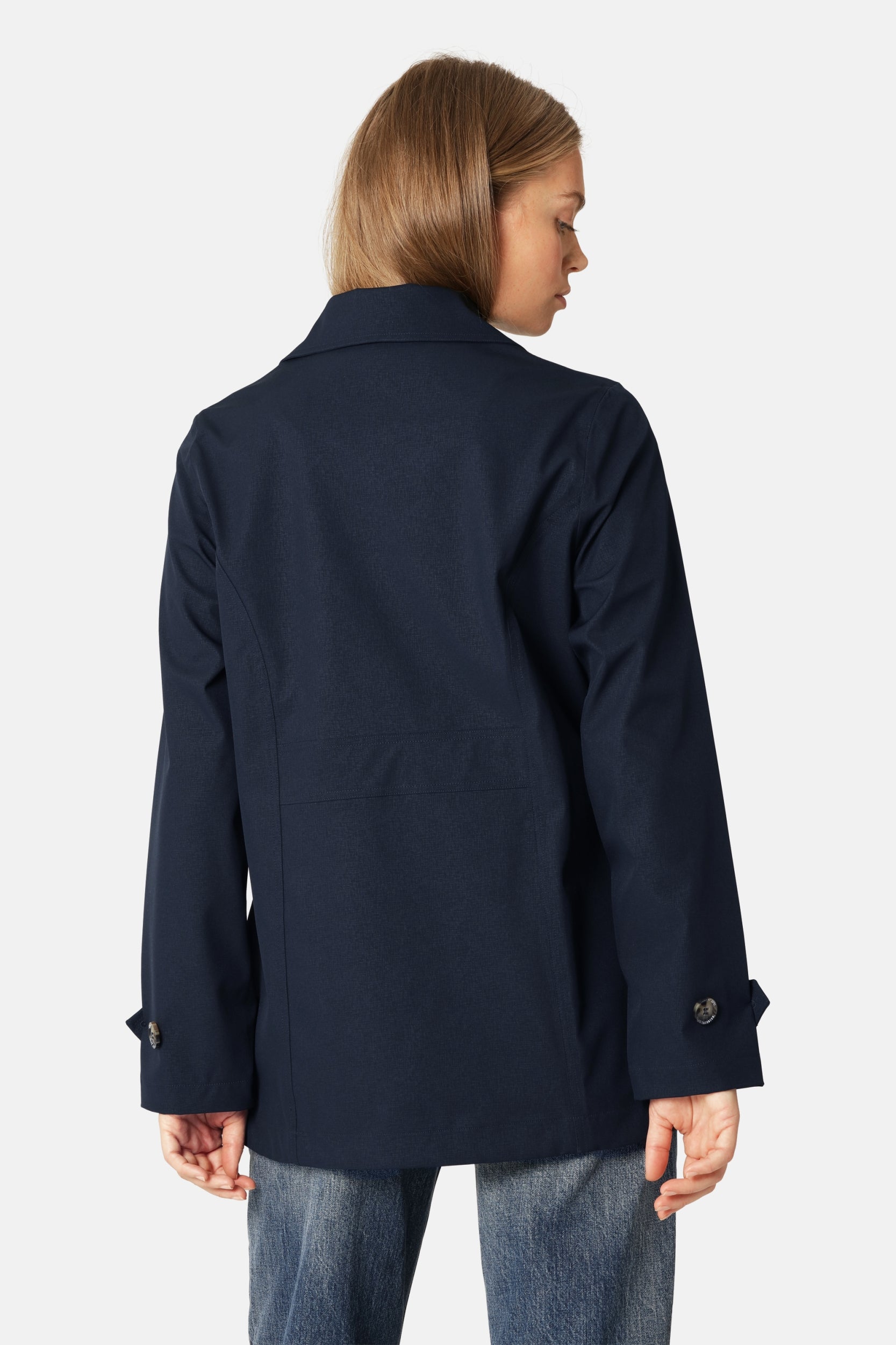 Peacoat TRENCHRAIN02- 660 Dark Indigo | Dark Indigo | Coat | Ilse Jacobsen