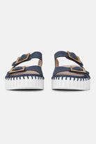 Sandalen met verstelbare gespen TULIP1037 | Blue Greyness White | Sandals | Ilse Jacobsen