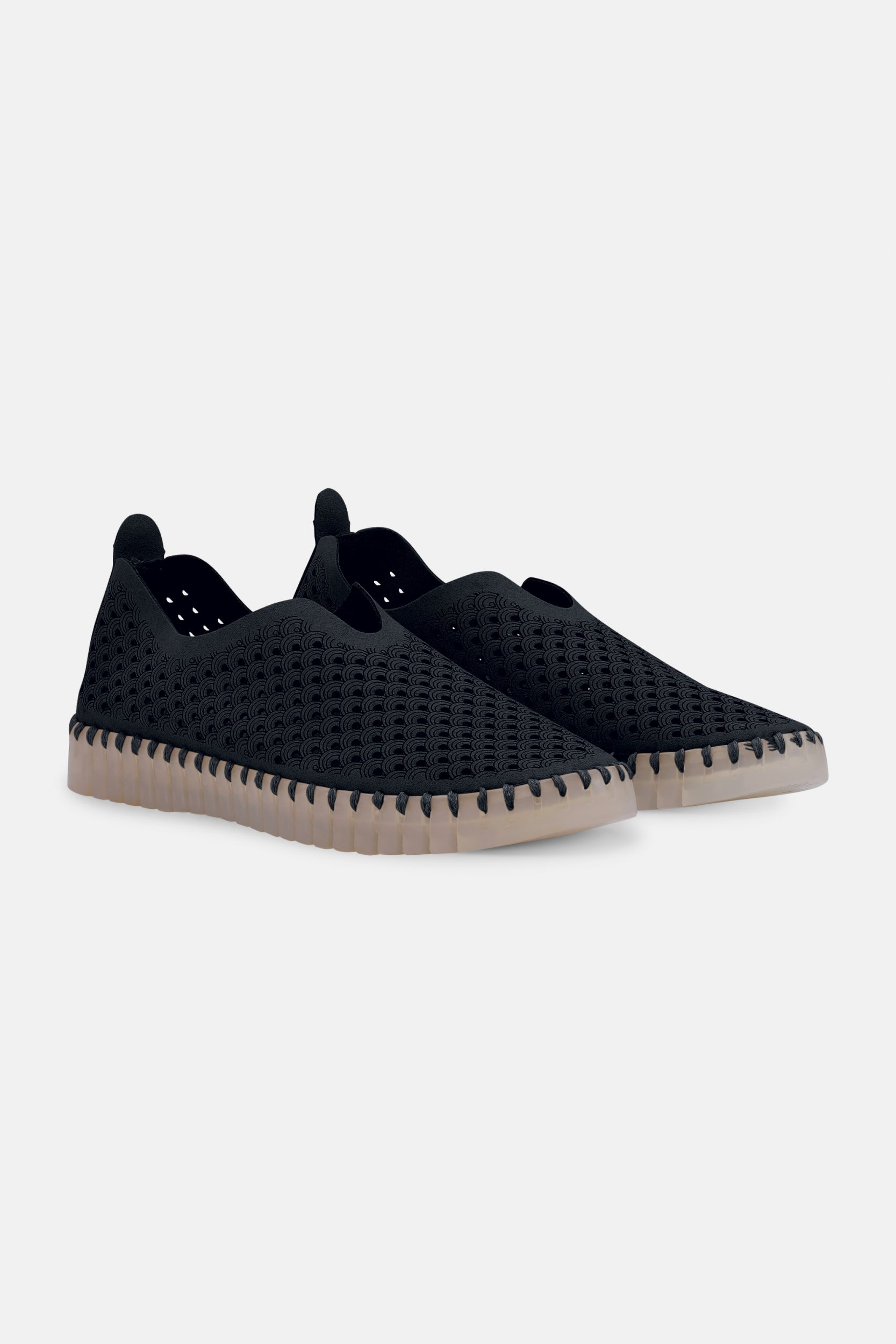 Instappers TULIP139LUX transparante zool - 001 Black | Black | Shoes | Ilse Jacobsen