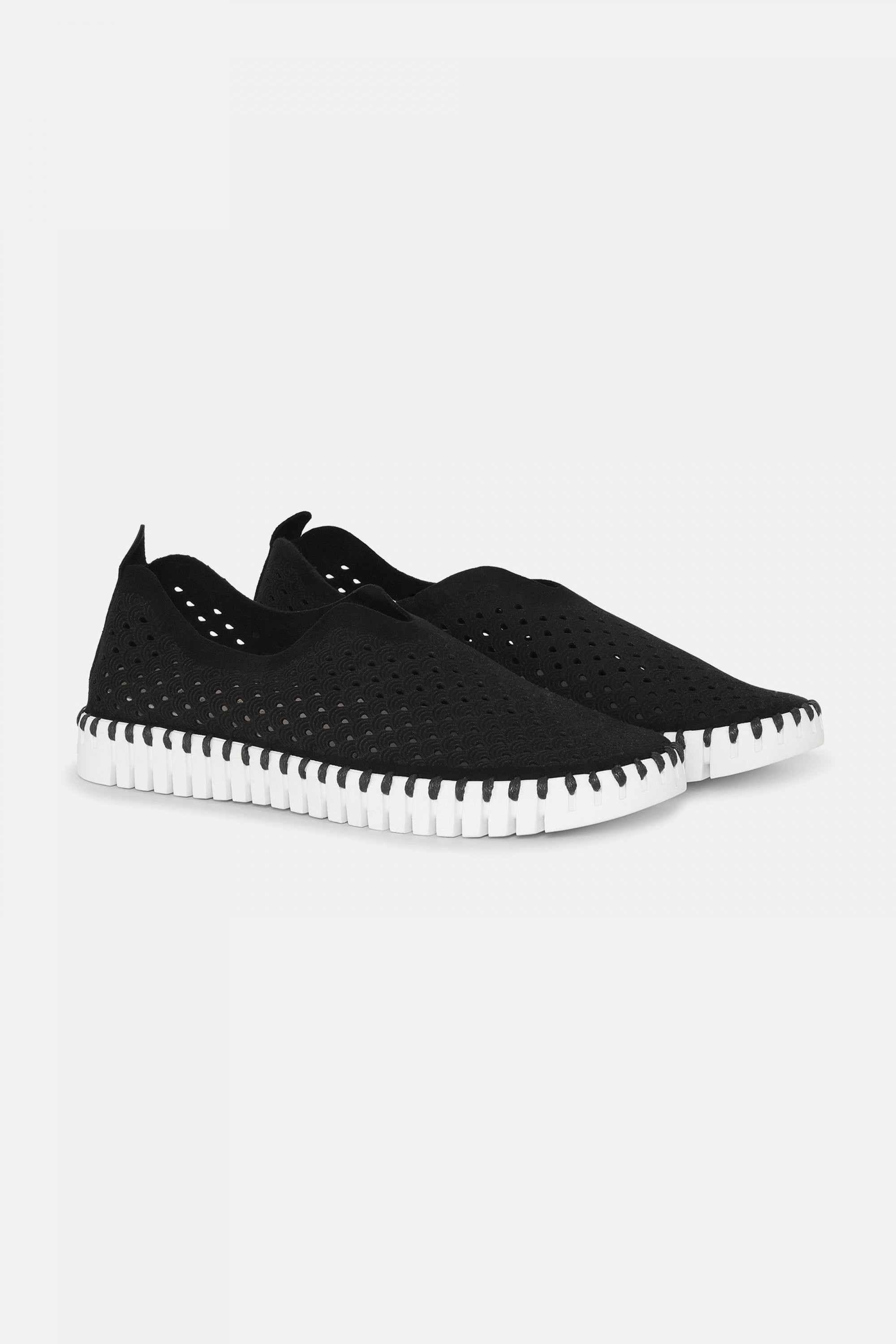 Instappers TULIP139 witte zool - 001 Black | Black | Shoes | Ilse Jacobsen