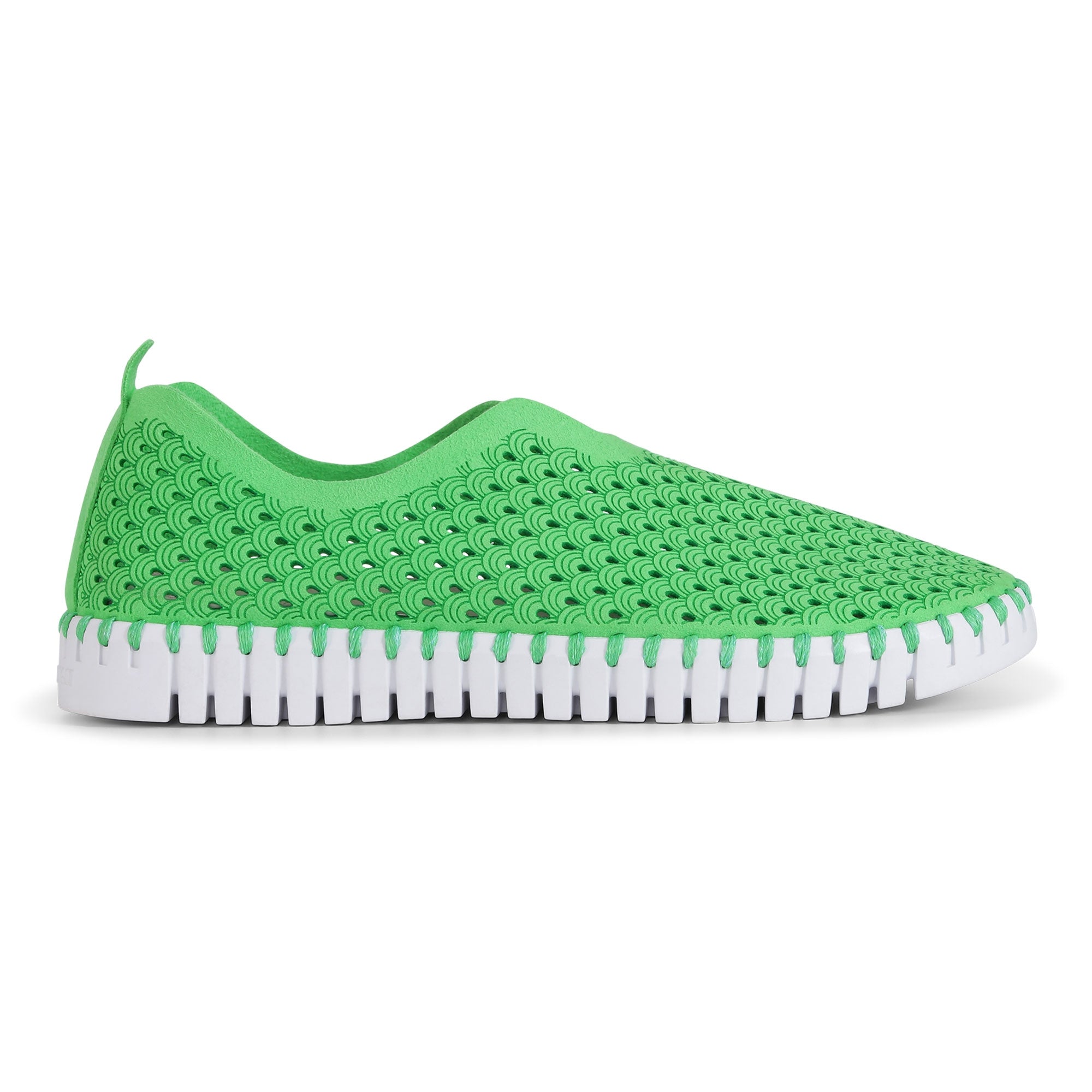 Instappers Tulip139 witte zool - 495 Bright Green | Bright Green | Shoes | Ilse Jacobsen