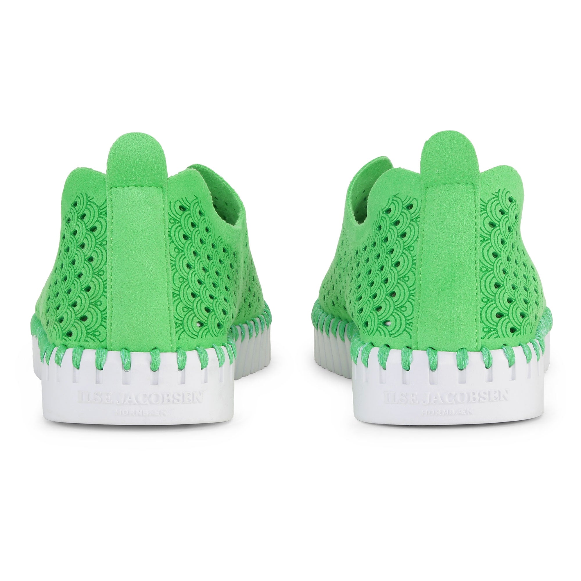 Instappers Tulip139 witte zool - 495 Bright Green | Bright Green | Shoes | Ilse Jacobsen