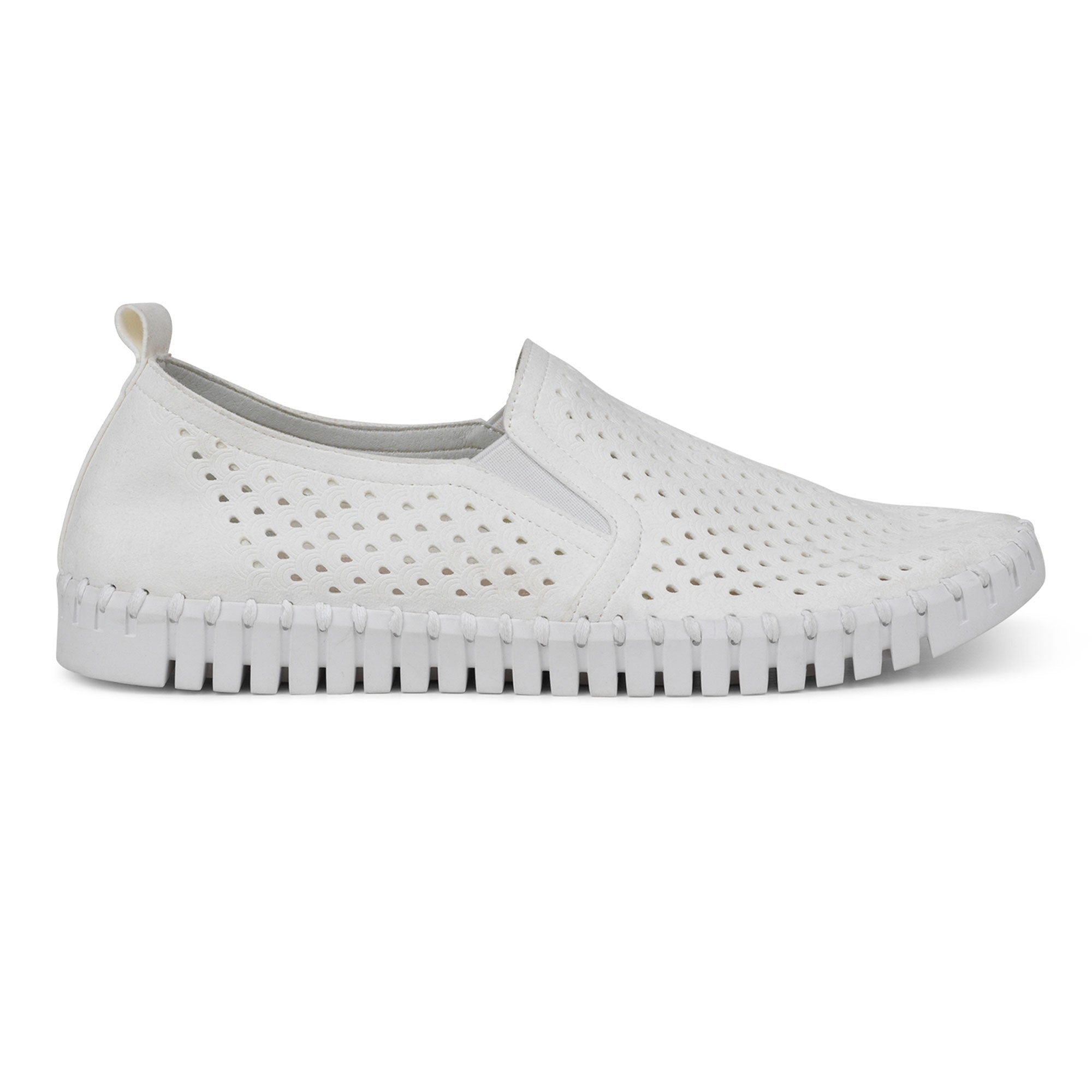 Instappers Heren TULIP140MEN beige zool - 100 White | White | Shoes | Ilse Jacobsen