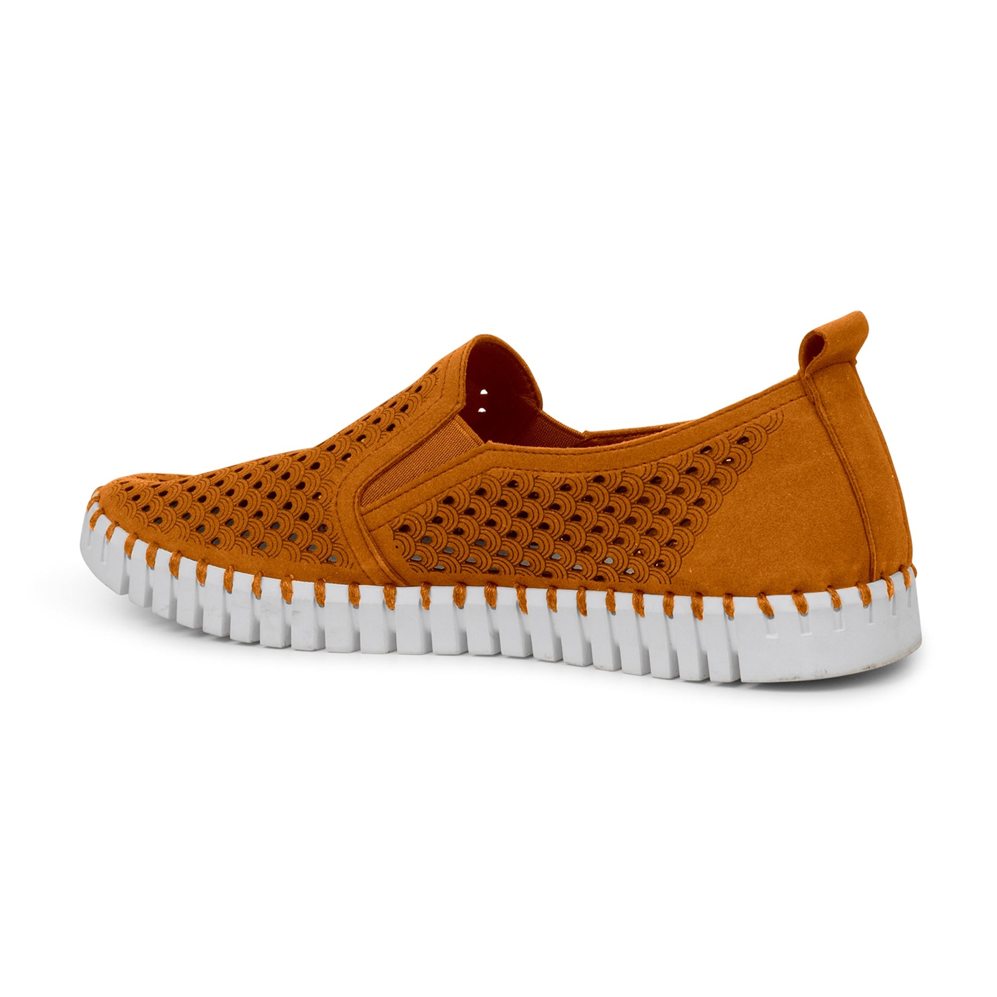 Instappers Heren TULIP140MEN beige zool - 821 Pumpkin | Pumpkin | Shoes | Ilse Jacobsen
