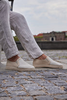 Instappers Heren TULIP143MEN beige zool | Kit Pearled Ivory | Shoes | Ilse Jacobsen