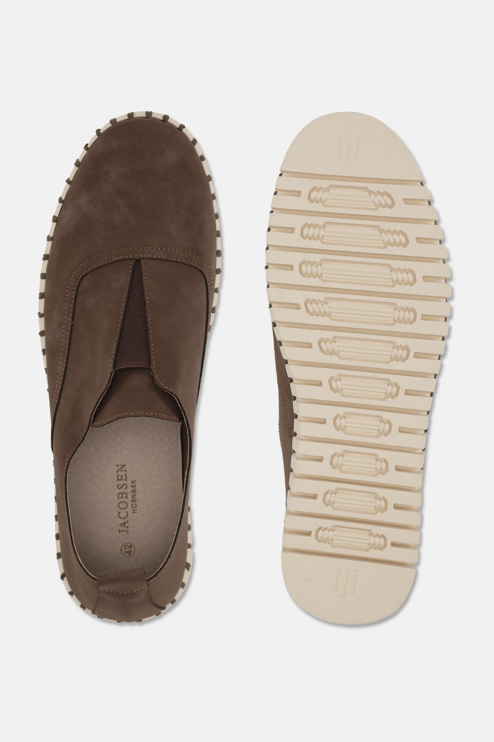 Instappers Heren TULIP144MEN - 200111 Brown Pearled Ivory | Brown Pearled Ivory | Shoes | Ilse Jacobsen