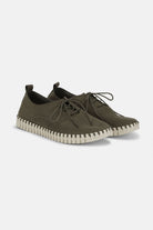 Schoen Heren TULIP145MEN | Deep Olive Pearled Ivory | Shoes | Ilse Jacobsen