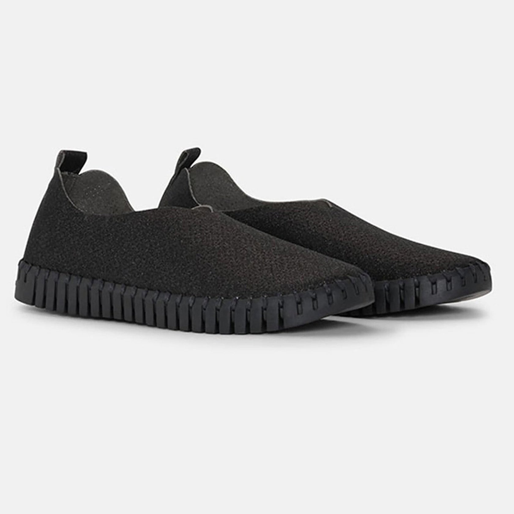 Instappers met glitter TULIP3272GB - 001001 Black Black | Black Black | Shoes | Ilse Jacobsen