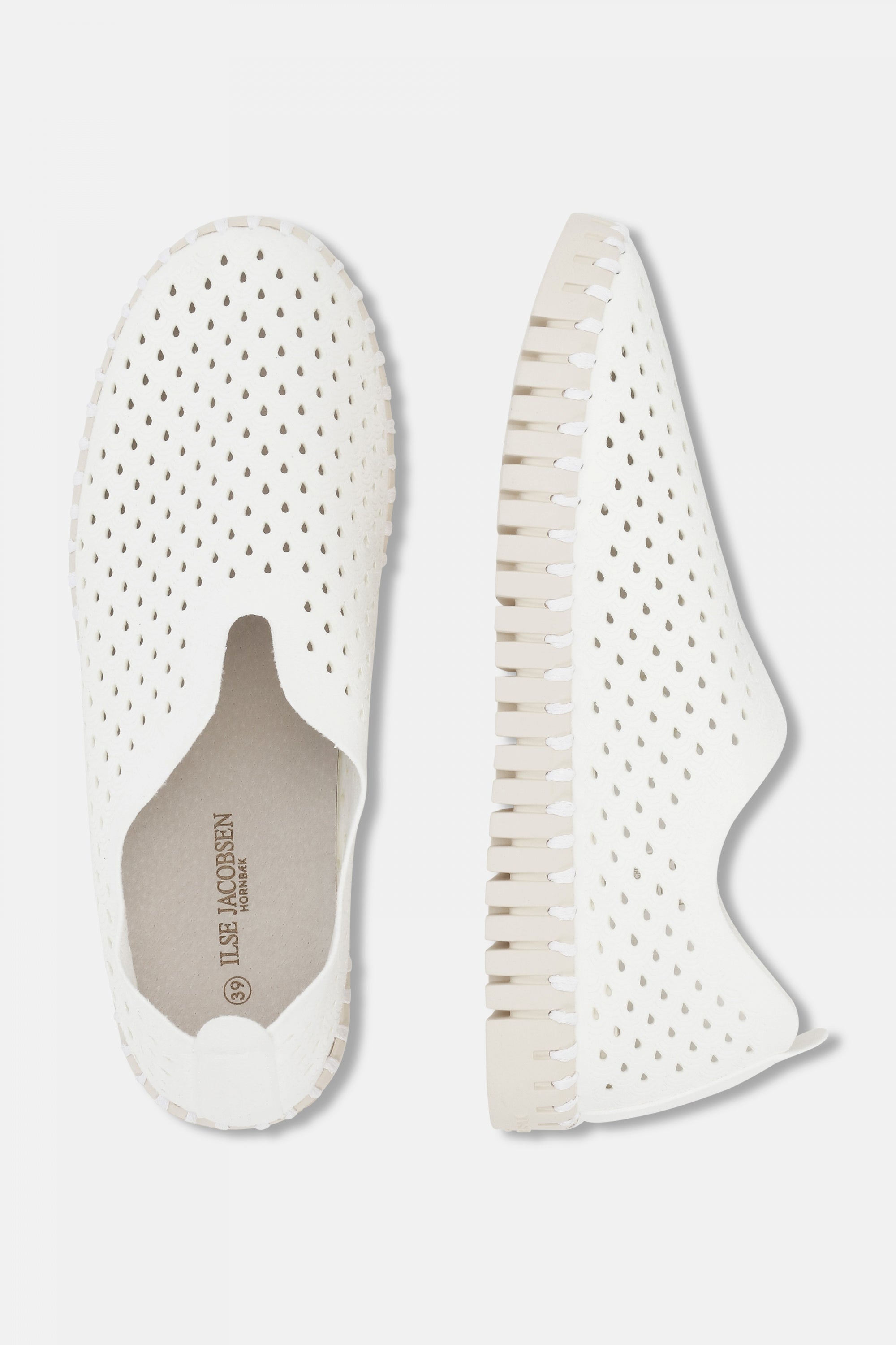 Instappers TULIP3275 beige zool - 100 White | White | Shoes | Ilse Jacobsen