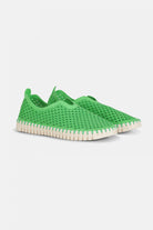 Instappers TULIP3275 beige zool | Bright Green | Shoes | Ilse Jacobsen