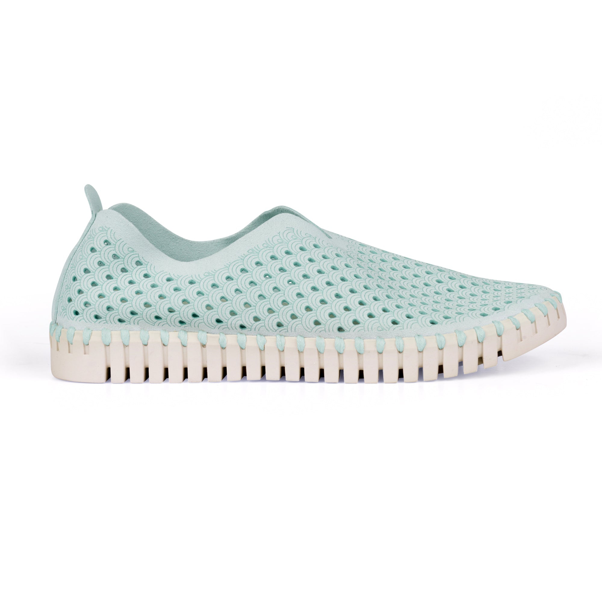 Instappers TULIP3275 beige zool - 637 White Blue | White Blue | Shoes | Ilse Jacobsen