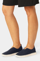 Instappers TULIP3275 beige zool | Dark Indigo | Shoes | Ilse Jacobsen