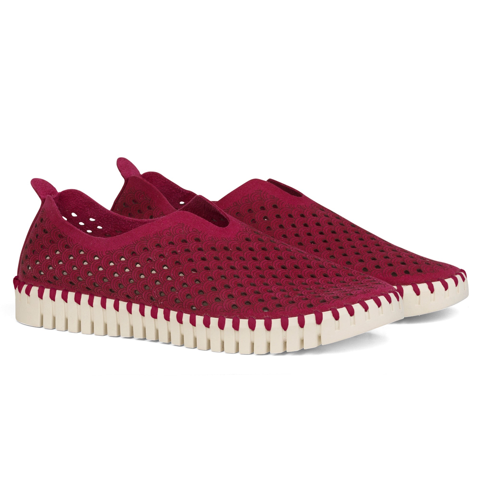 Instappers TULIP3275 beige zool - 901 Cerise | Cerise | Shoes | Ilse Jacobsen