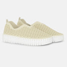 Instappers Platform TULIP3373W witte zool | Milk Creme | Shoes | Ilse Jacobsen