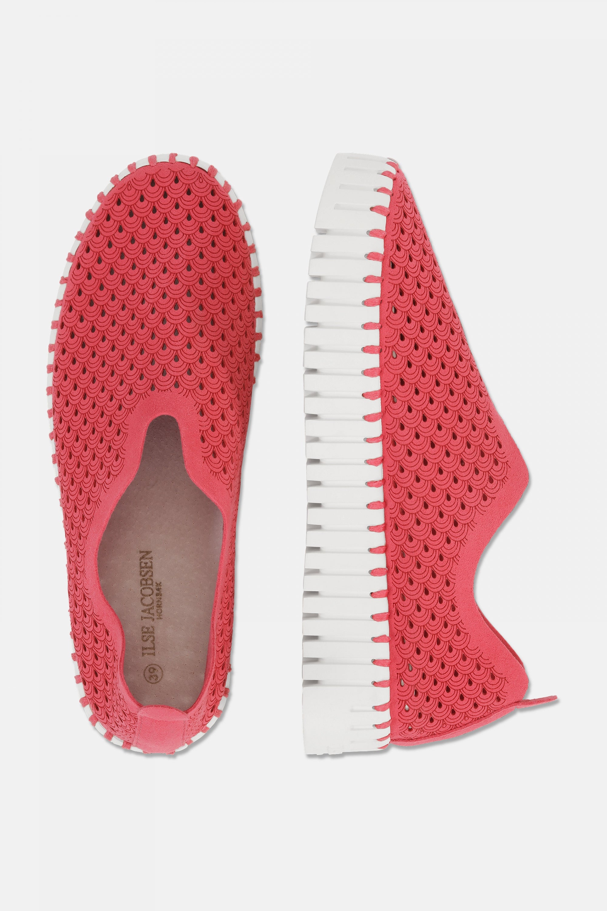 Instappers Platform TULIP3373W witte zool - 309 Viva Magenta | Viva Magenta | Shoes | Ilse Jacobsen
