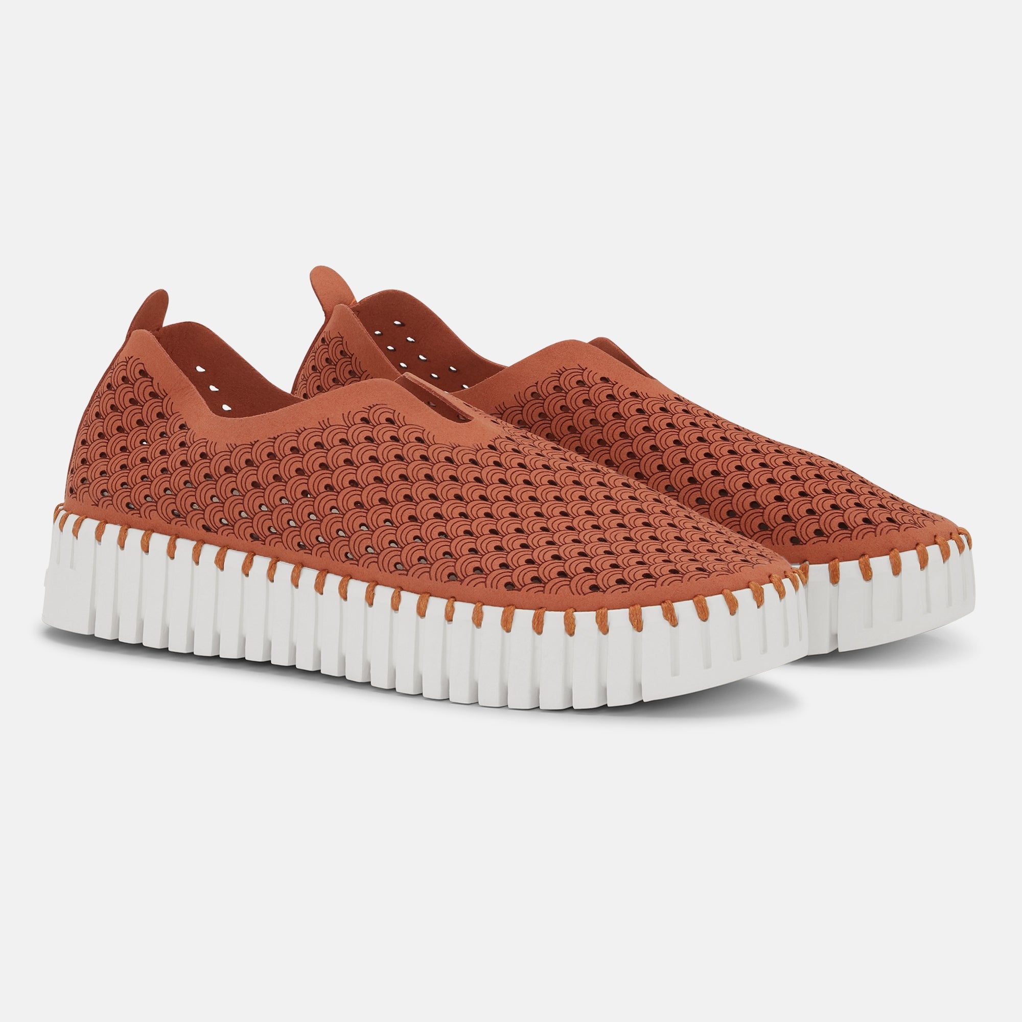 Instappers Platform TULIP3373W witte zool - 333 Light Brick | Light Brick | Shoes | Ilse Jacobsen