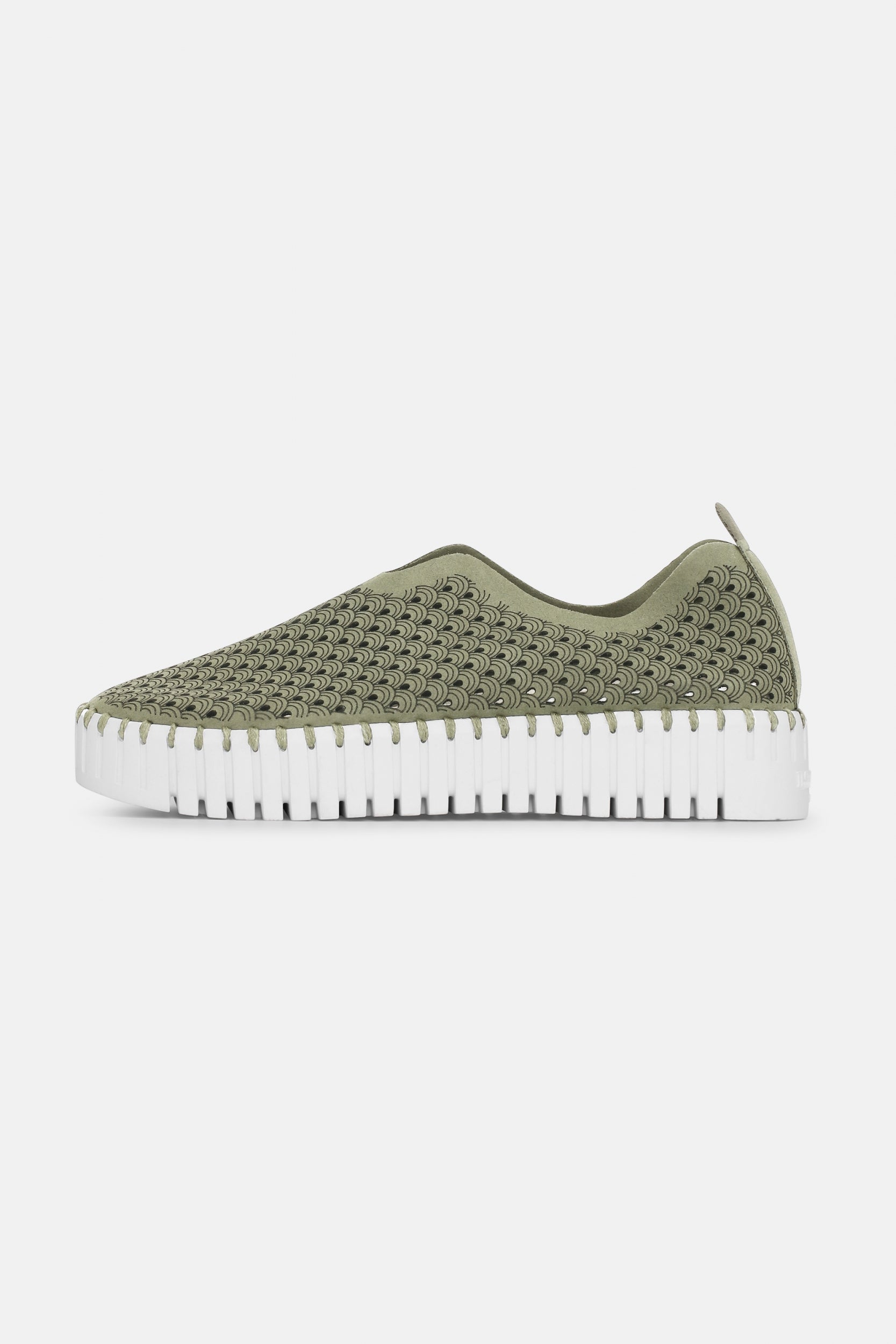 Instappers Platform TULIP3373W witte zool - 410 Army | Army | Shoes | Ilse Jacobsen