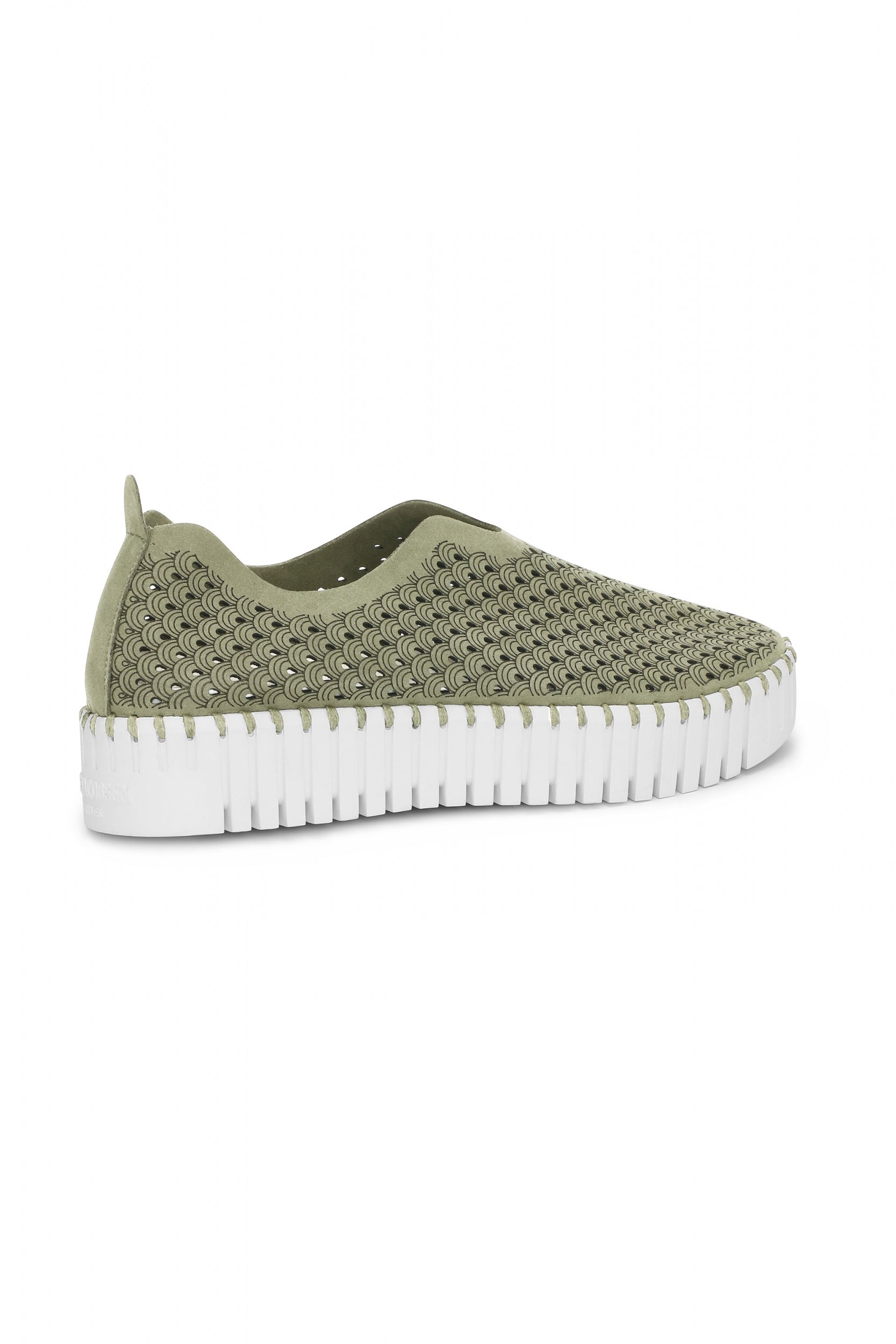 Instappers Platform TULIP3373W witte zool - 410 Army | Army | Shoes | Ilse Jacobsen