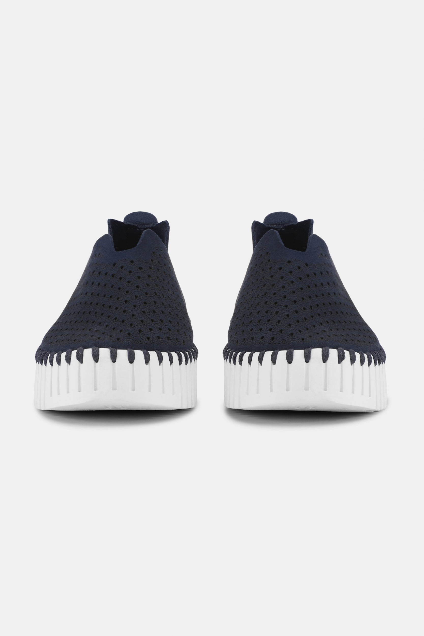Instappers Platform TULIP3373W witte zool - 660 Dark Indigo | Dark Indigo | Shoes | Ilse Jacobsen