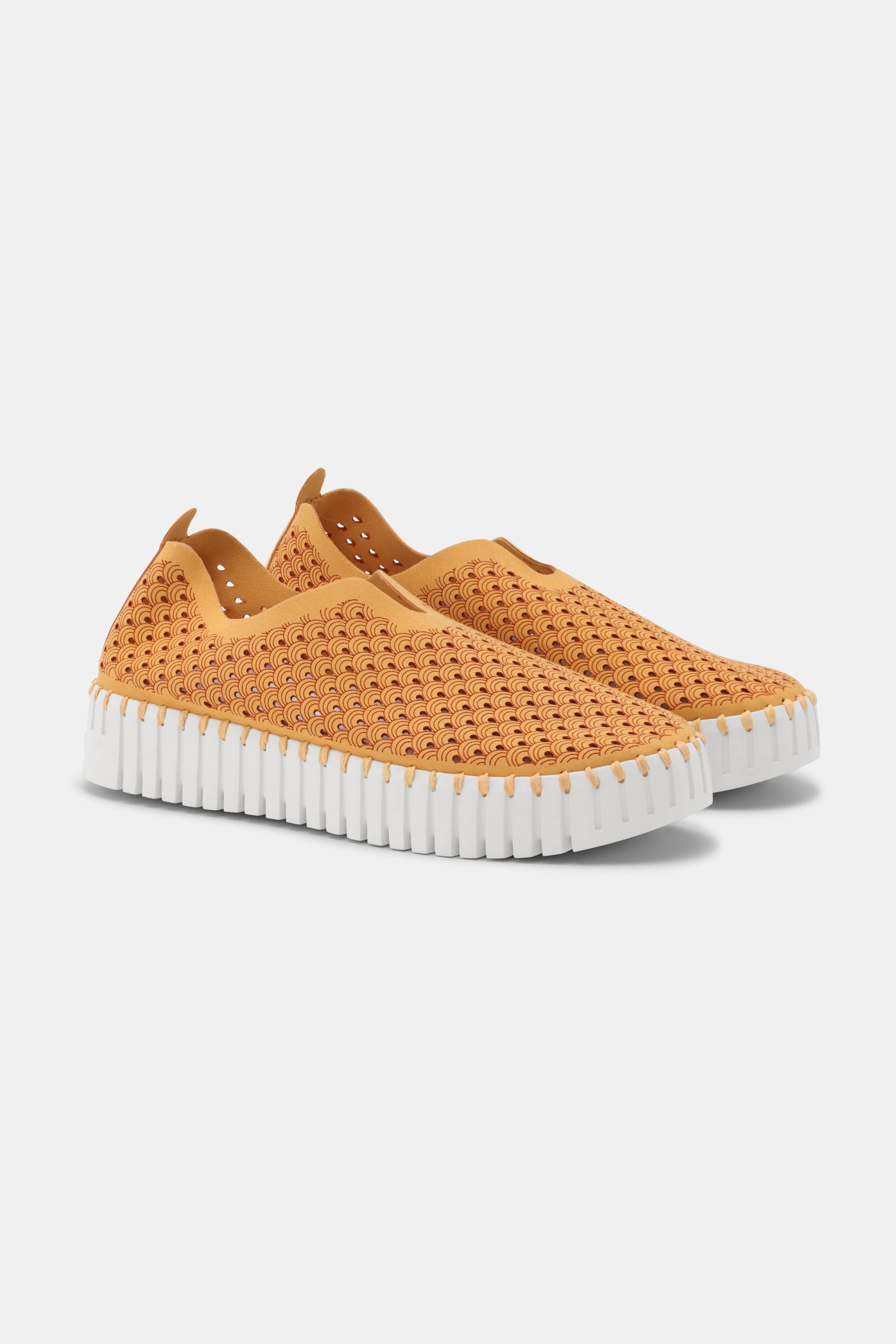 Instappers Platform TULIP3373W witte zool - 849 Golden Nugget | Golden Nugget | Shoes | Ilse Jacobsen