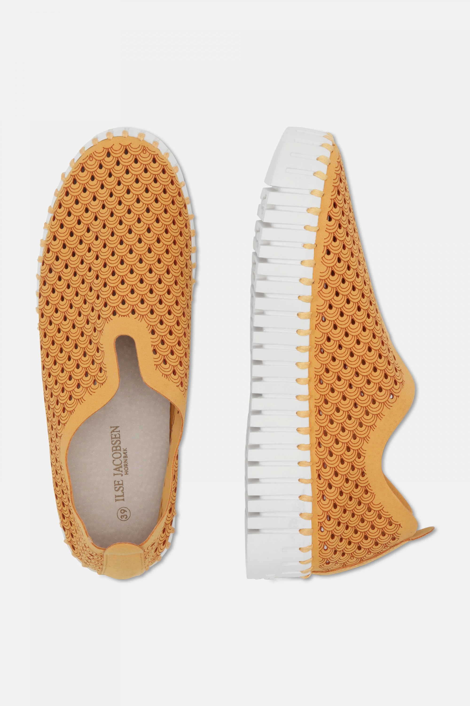 Instappers Platform TULIP3373W witte zool - 849 Golden Nugget | Golden Nugget | Shoes | Ilse Jacobsen