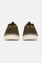 Instappers Platform TULIP3373 | Deep Olive | Shoes | Ilse Jacobsen