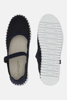 Tulip Ballerina TULIP3476 | Dark Indigo White | Shoes | Ilse Jacobsen