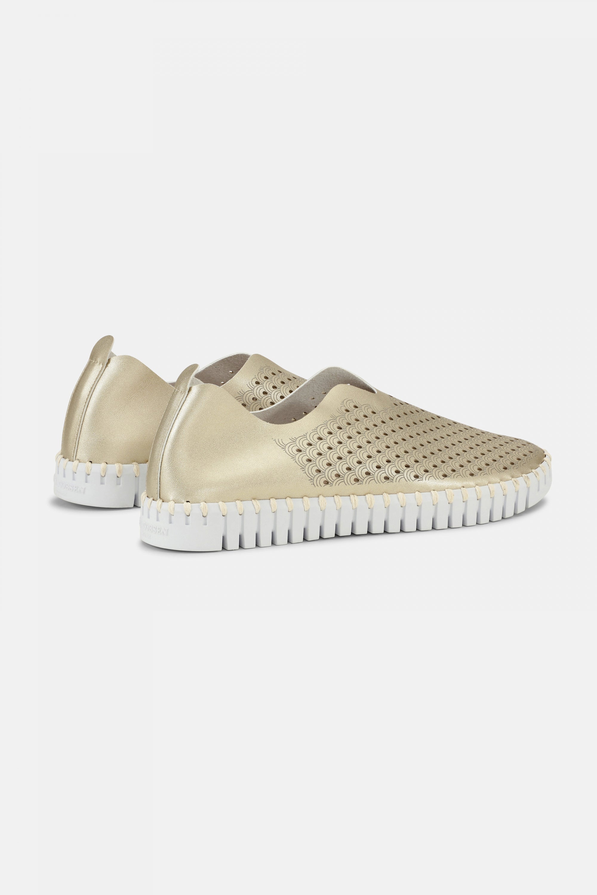 Instappers TULIP3576W witte zool - 780 Platin | Platin | Shoes | Ilse Jacobsen