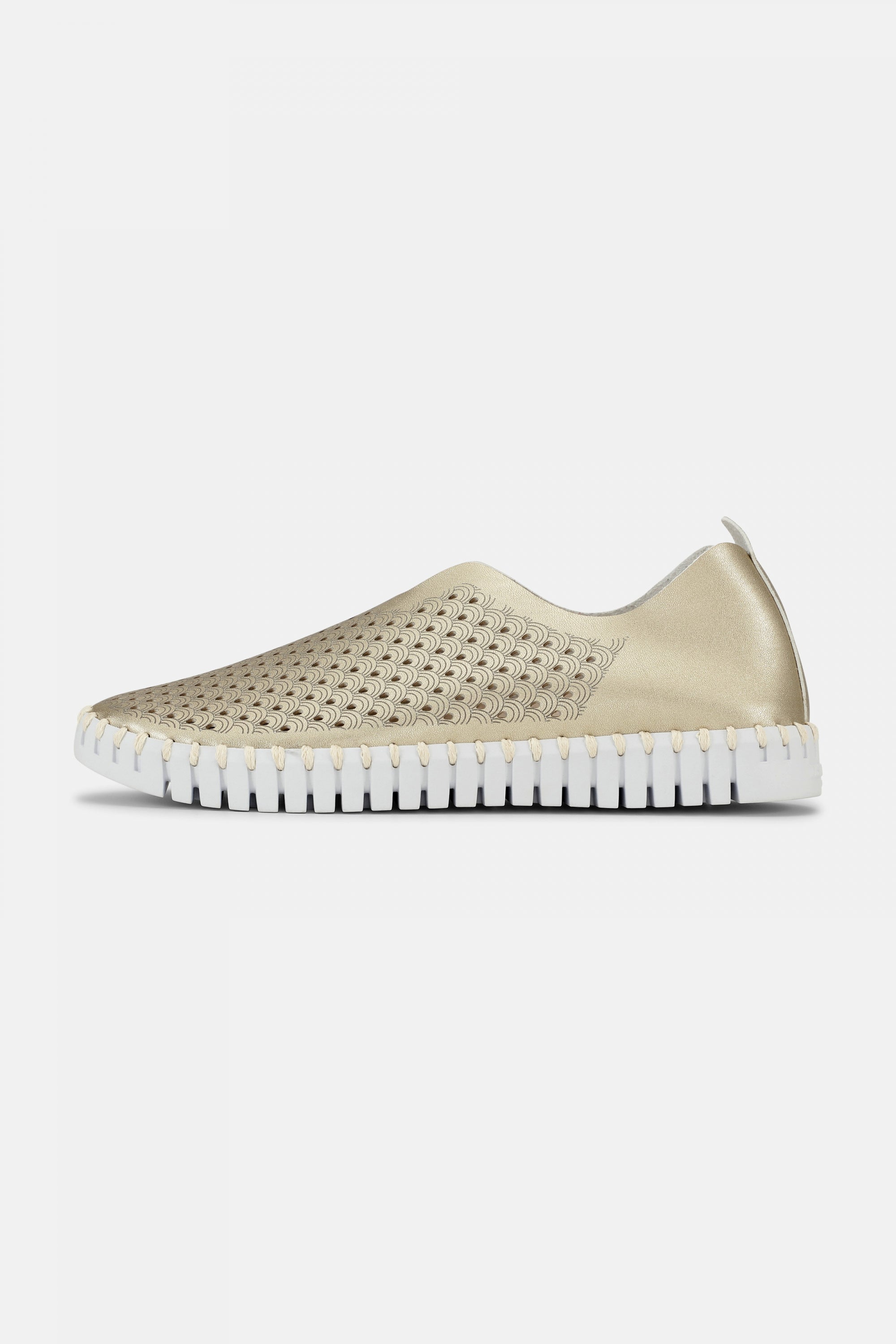 Instappers TULIP3576W witte zool - 780 Platin | Platin | Shoes | Ilse Jacobsen