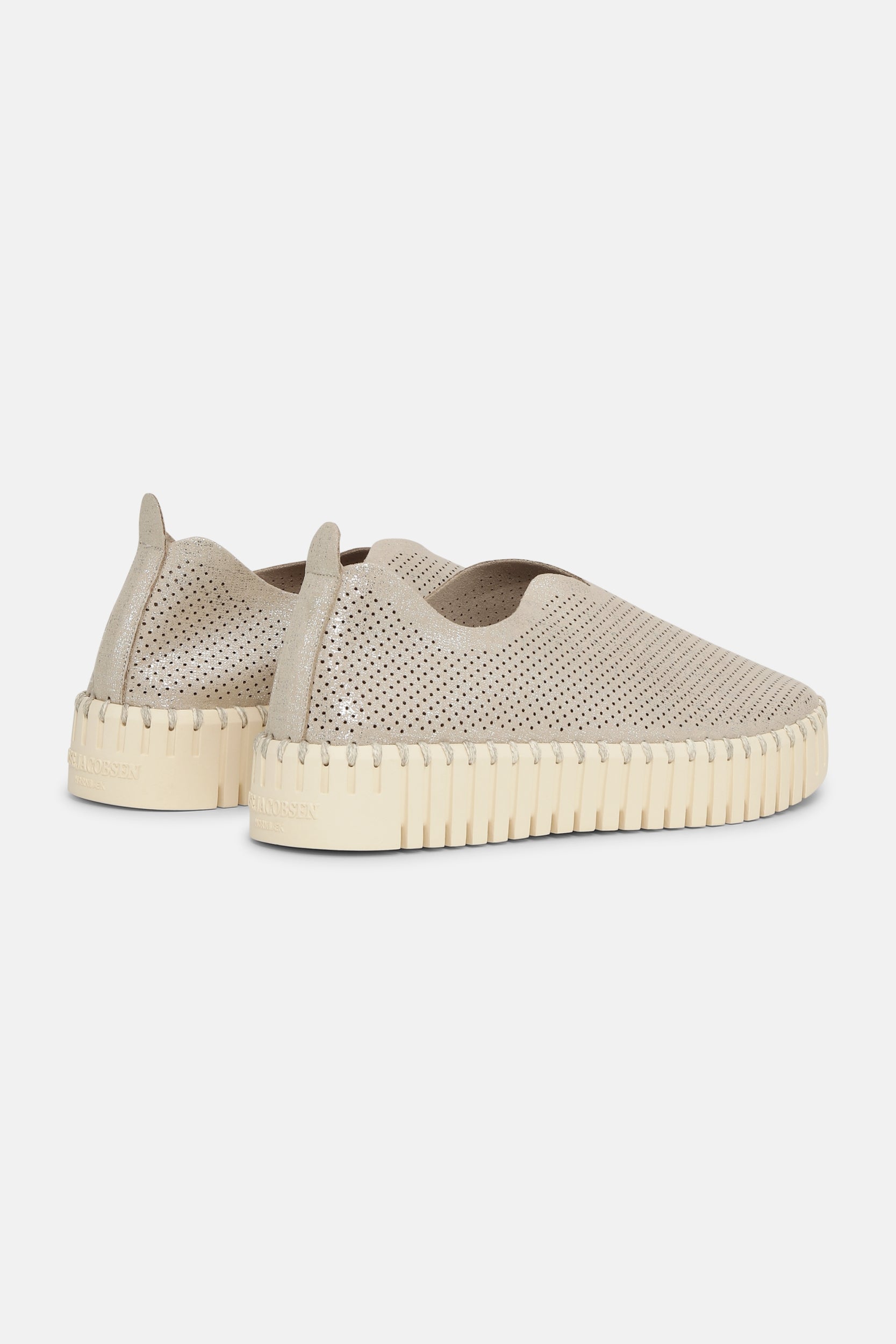 Platform Instappers TULIP3577 | Silver Pearled Ivory | Shoes | Ilse Jacobsen