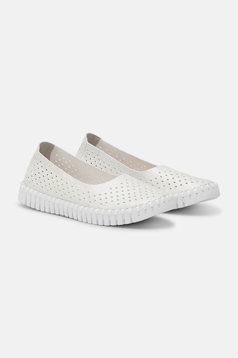 Tulip Ballerina TULIP3578 - 100100 White White | White White | Shoes | Ilse Jacobsen