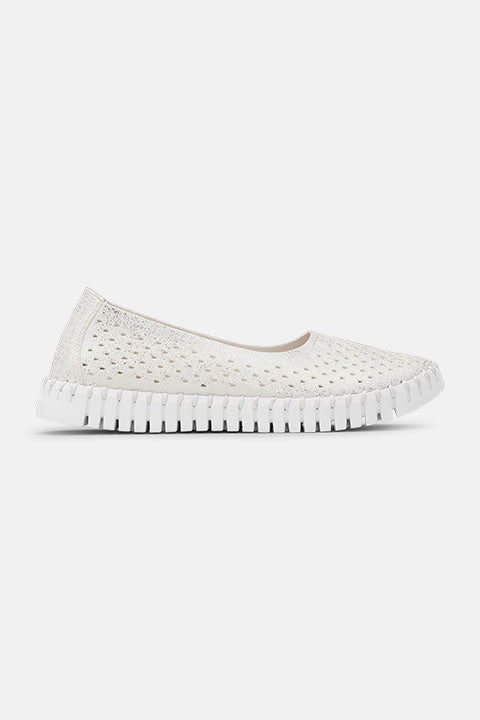 Tulip Ballerina TULIP3578 - 100100 White White | White White | Shoes | Ilse Jacobsen