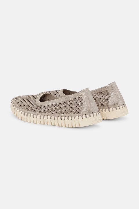 Tulip Ballerina TULIP3578 | Silver Pearled Ivory | Shoes | Ilse Jacobsen