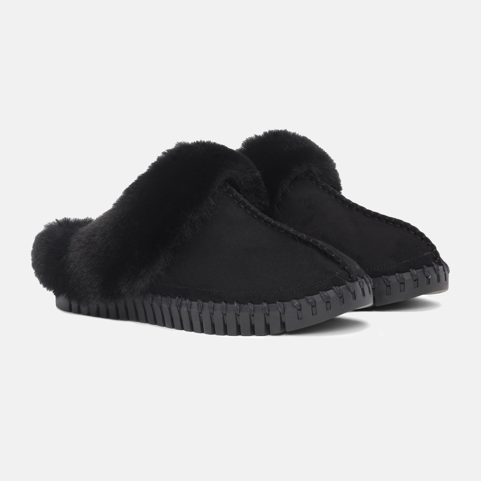 Pantoffels TULIP3871 - 001001 Black Black | Black Black | Home Shoes | Ilse Jacobsen